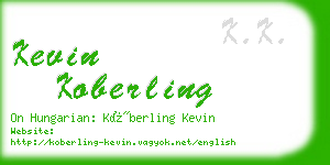 kevin koberling business card